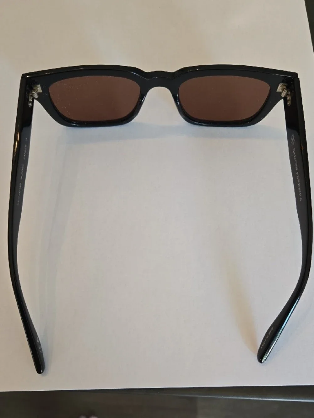 Barton Perreira Black Frame Sunglasses with Brown Lenses